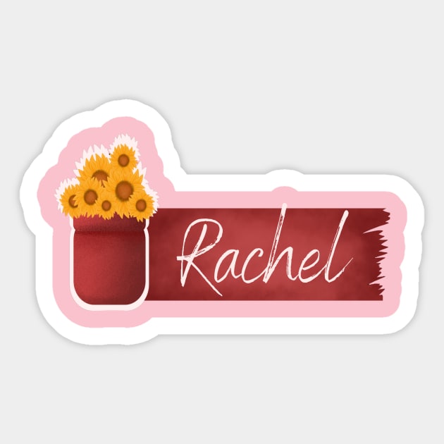 Rachel personalized Sticker by Personalizedname